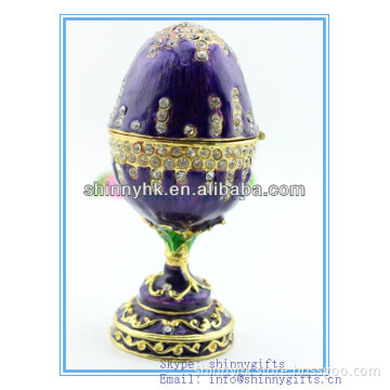 Egg Shaped Trinket luxury jewelry box for wedding Gifts